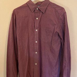 Red J-Crew Medium Button-Up